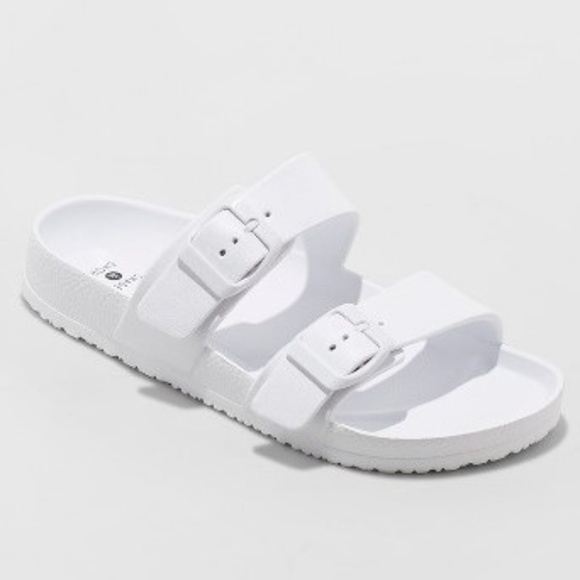 Wholesale Lots Women/'s Buckle-Accent Sport Slides Double Band Sandals